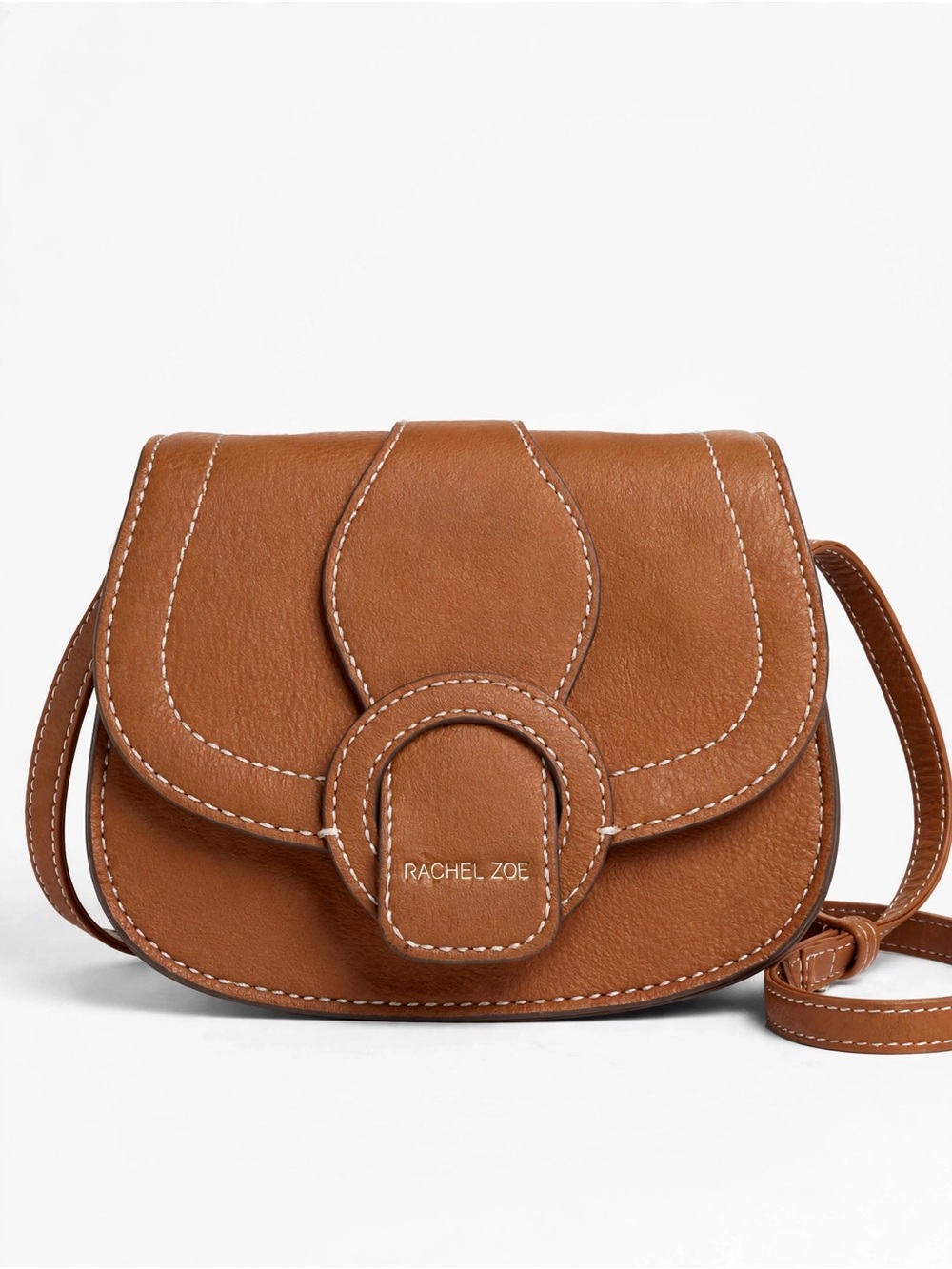 Rachel Zoe Cognac Convertibke Leather Crossbody / belt bag